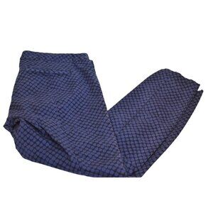 Gap Ultra Slim Blue Black Pattern Pants 8